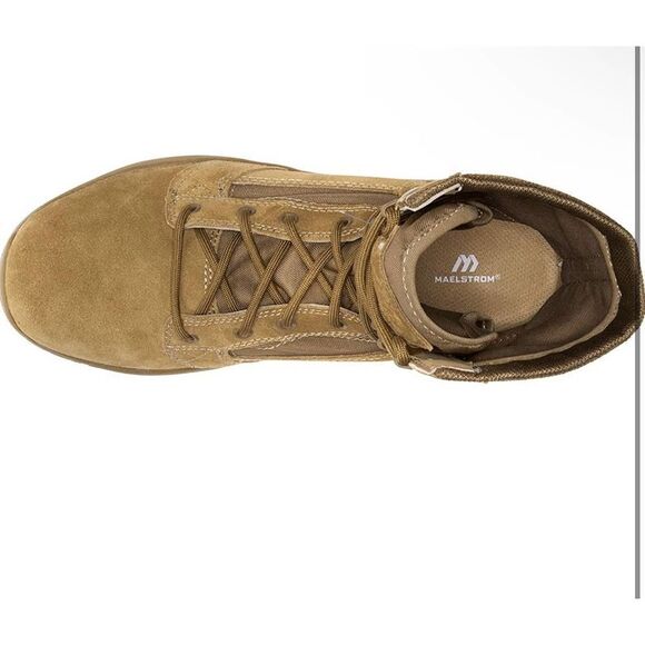 Maelstrom Mil Lite Men's 9'' Coyote Brown Military Boot AR 670-1 Compliant - Picture 4 of 7